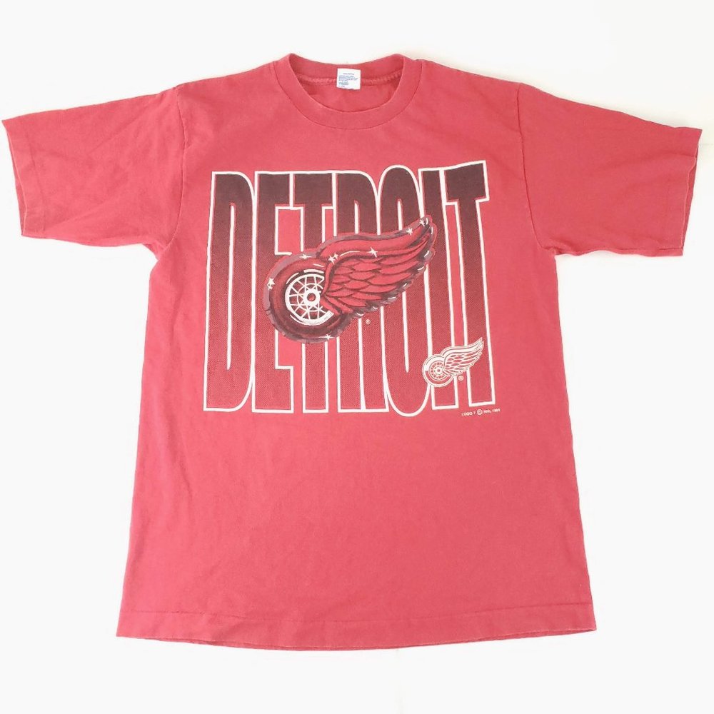 Vtg Detroit Redwings 1993 NHL Single Stitch USA